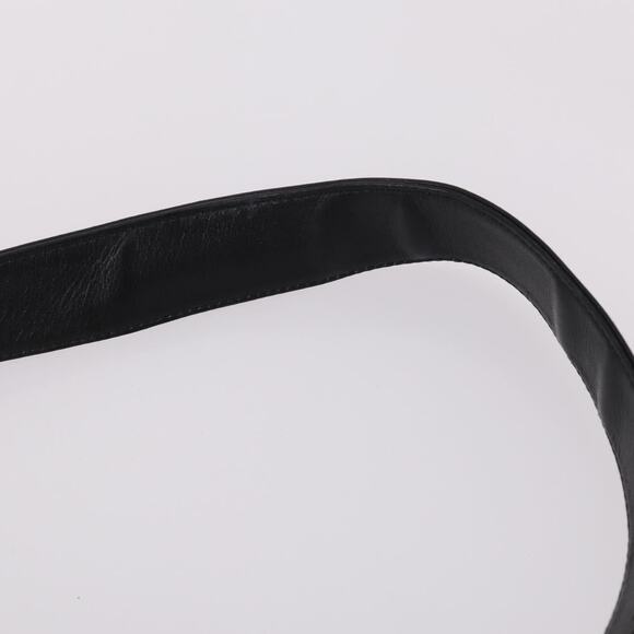 GUCCI Bamboo Hand Bag Leather Black Gold 001 1998 001 1998 - Picture 8 of 12